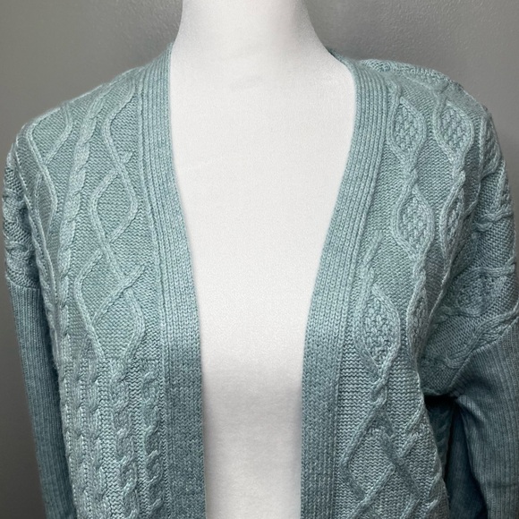 Chico's Women's Cable Stitch Knit Cardigan - Wool Cashmere Blend (Size M) - Picture 6 of 13